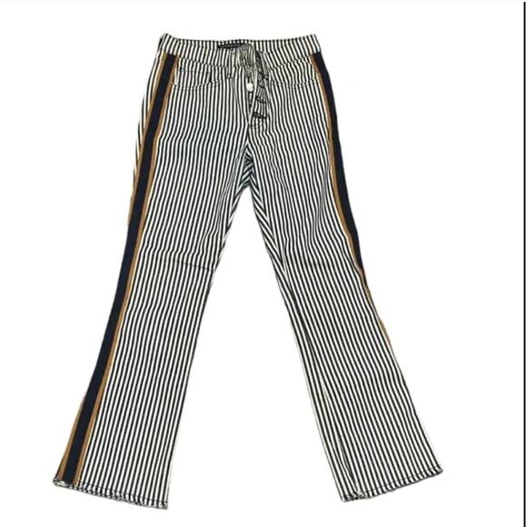 Veronica Beard Carolyn High Rise 10" Baby Boot Cut Striped Pant 24/00 - Picture 2 of 9